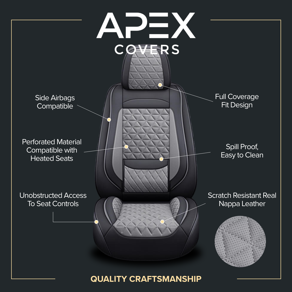 Apex Leather Seat Covers - Image 2