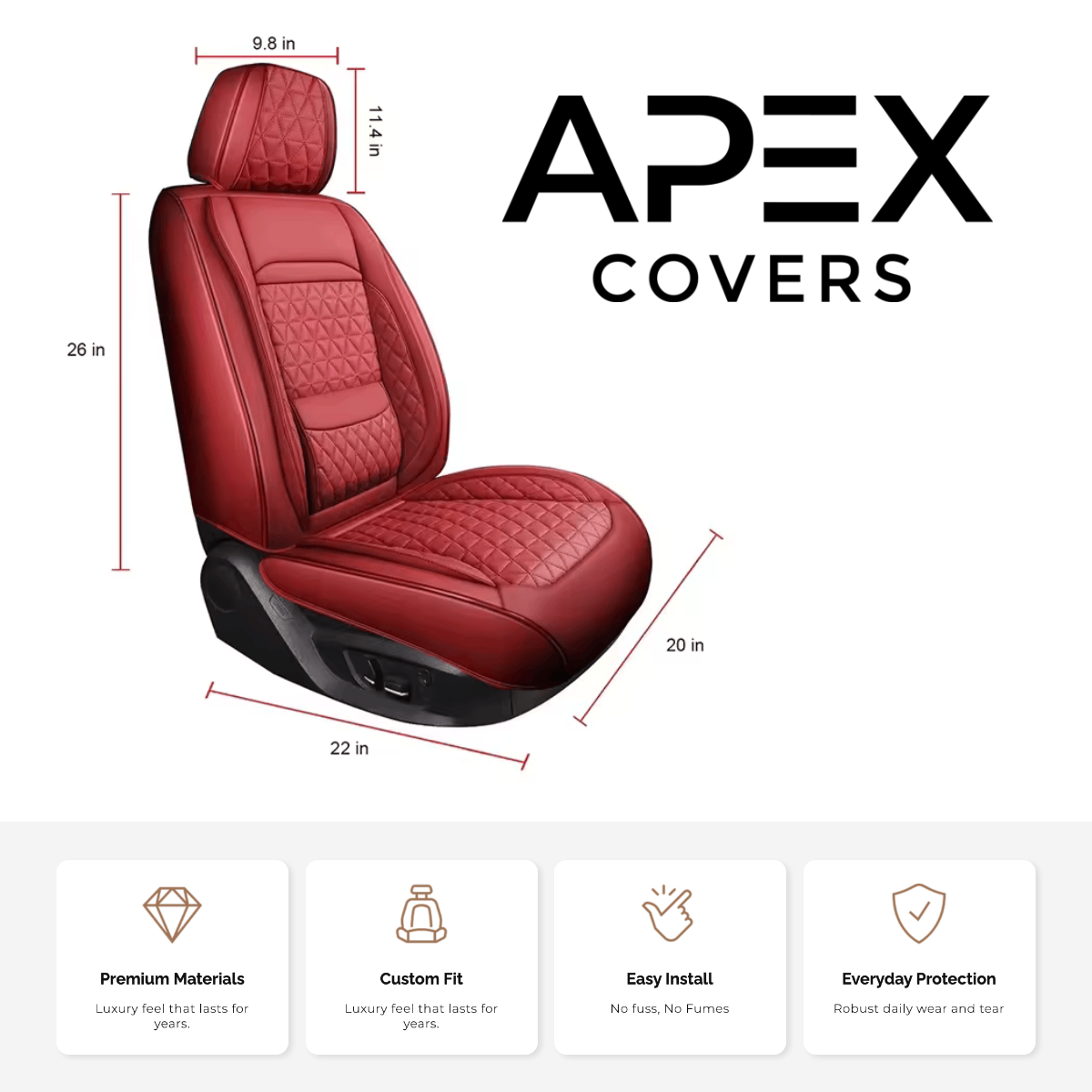 Apex Leather Seat Covers